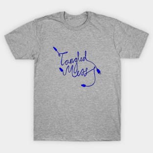 Tangled Mess Blue T-Shirt